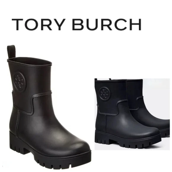 Tory Burch Ankle Rain Boots - Picture 1 of 9
